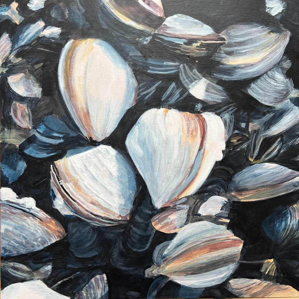 Seemuscheln, in Arbeit