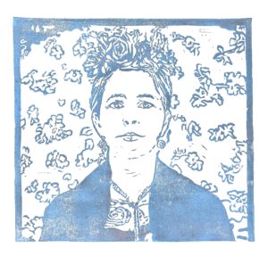 Me as Frida blau